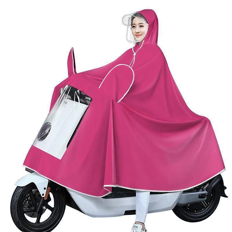 雨衣踏板电摩电动车摩托车雨披电瓶车加大加宽加厚斗篷单人超厚