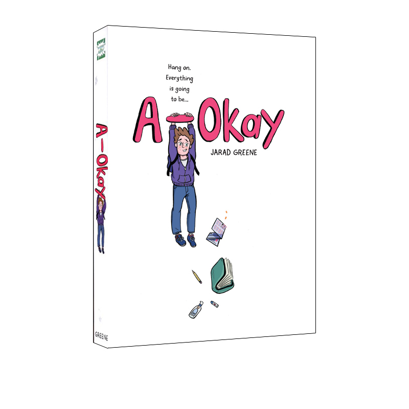 英文原版 A-Okay 青少年正确引导 情绪排解 全彩漫画绘本图画书 儿童英语提升课外读物