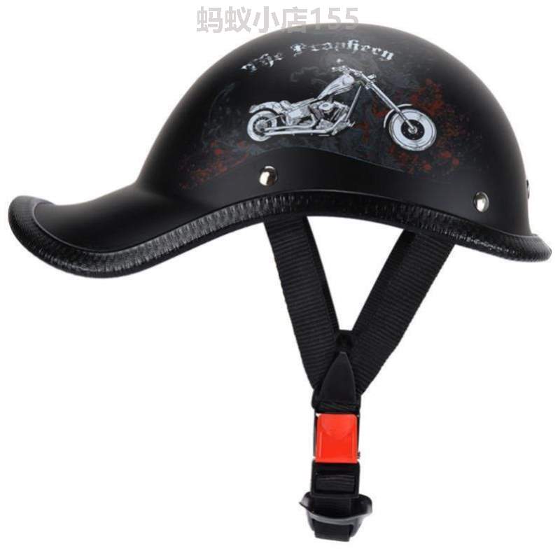男女瓢翘盔头盔棒球摩托车网红盔钢盔半盔.安全帽电动车夏鸭舌帽