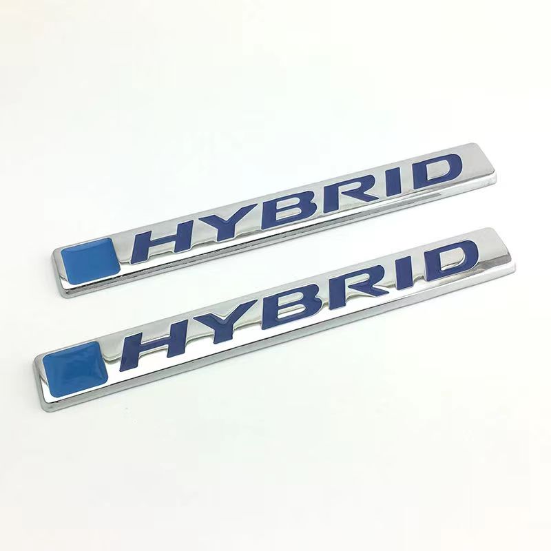 适用于丰田本田金属贴改装车标 混合动力HYBRID后尾车标志叶子板
