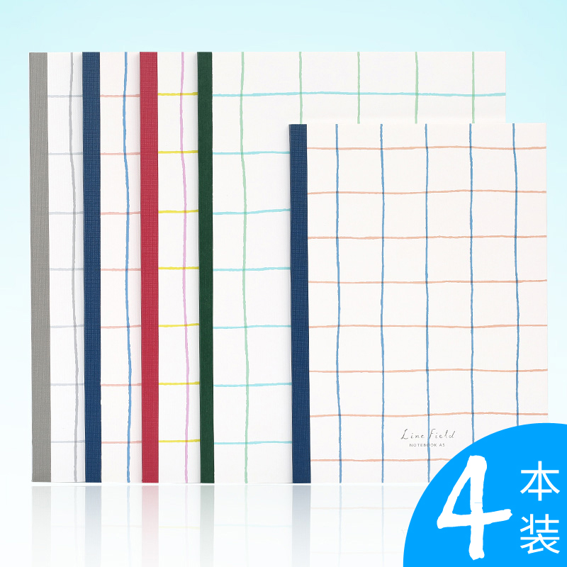 日本KOKUYO国誉B5方格笔记本格子印象5mm小方格本网格本无线装订A5学生用手帐绘图设计学习本文具