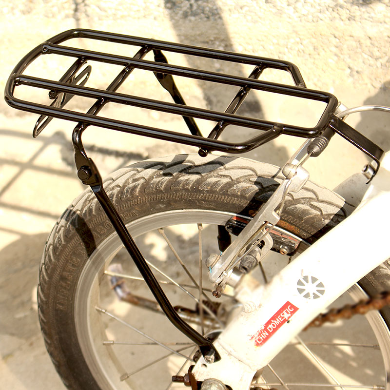 代驾电动折叠自行车14寸后货架行李架实心钢v/碟刹风行尾架后衣架