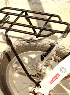 代驾电动折叠自行车14寸后货架行李架实心钢v/碟刹风行尾架后衣架