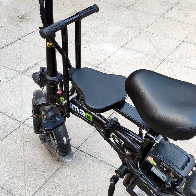 折叠电动车儿童座椅快拆前置代驾车宝宝坐椅电车自行车便携椅子