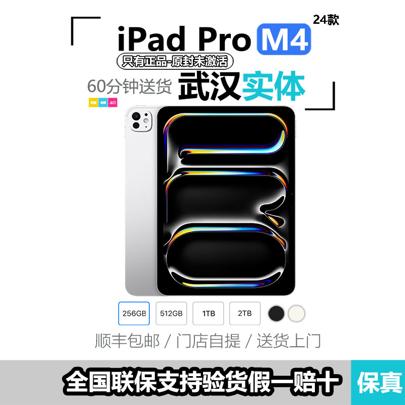 Apple/苹果 11 英寸 iPad Pro - 标准玻璃面板24款M4武汉送货上门