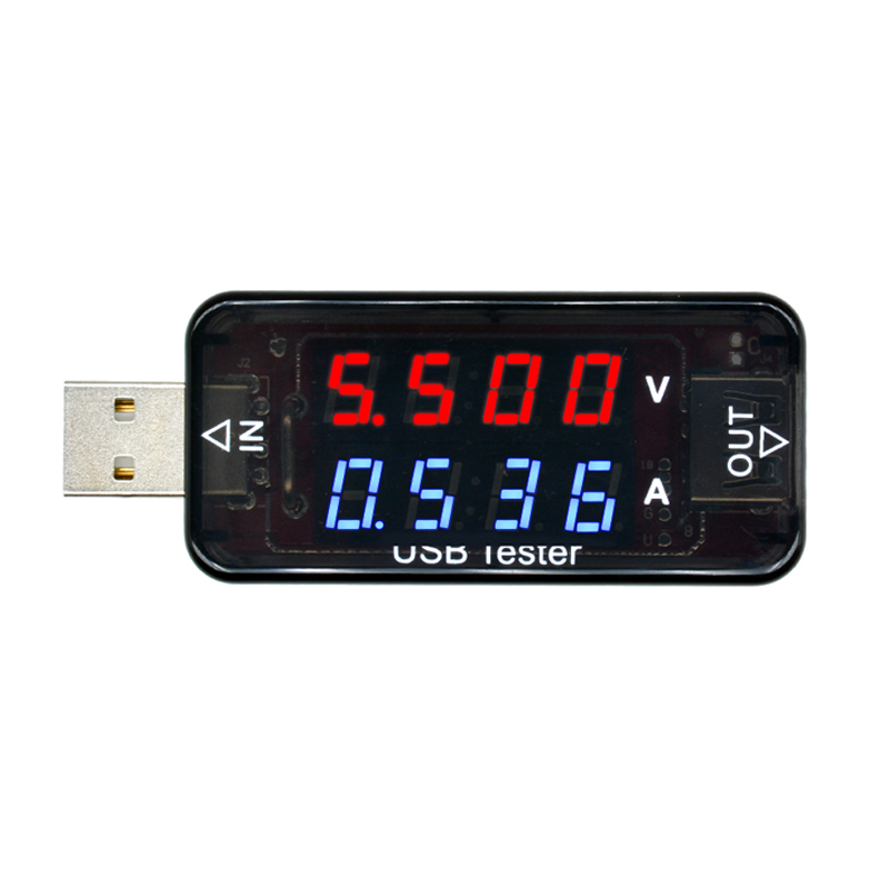 3/4位数显USB电流电压表检测直流手机充电器容量移动电源检测仪