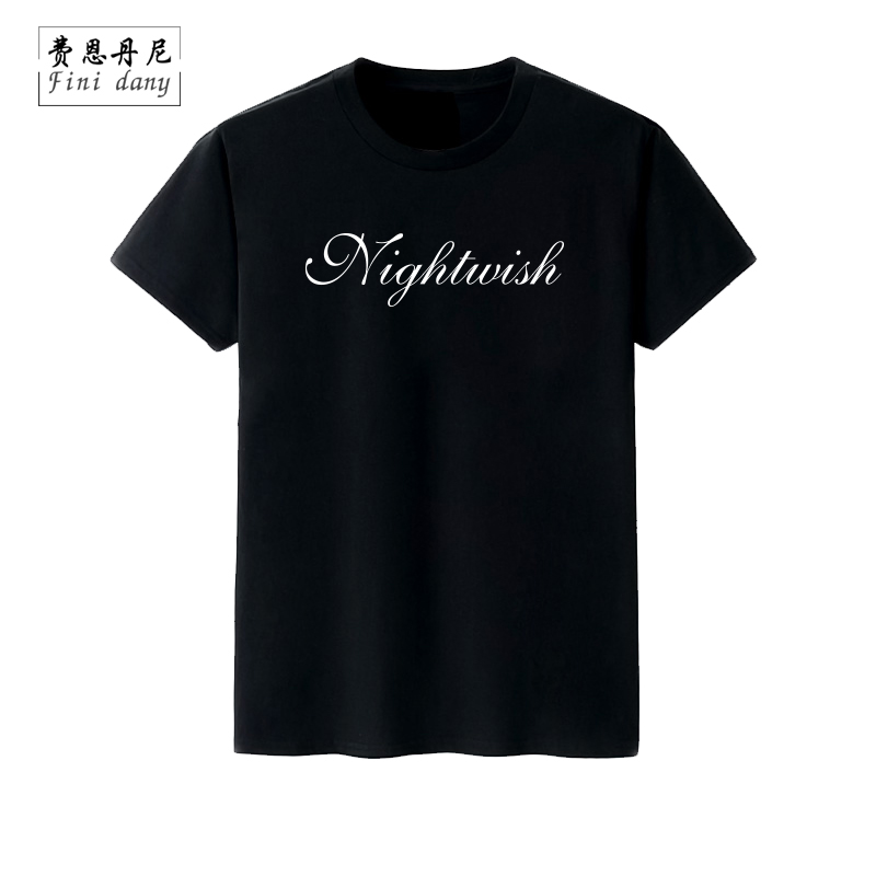 纯棉短袖T恤衫 有加肥加大码 摇滚乐队 Nightwish夜愿乐队男体恤t