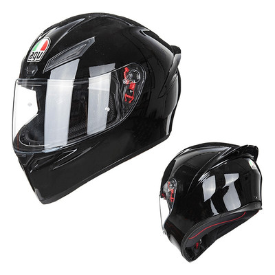 AGV K1哑黑亮白摩托车头盔男女全覆式机车全盔四季通用赛车盔正品