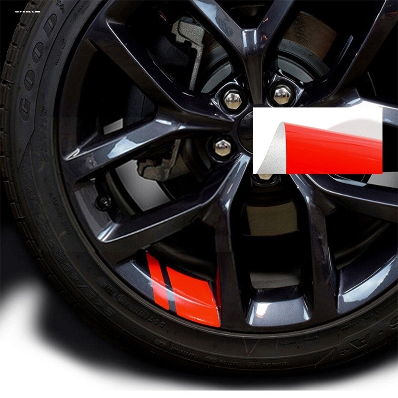 汽车轮毂反光贴轮胎防撞胶条个性创意摩托电动车贴纸装饰用品大全