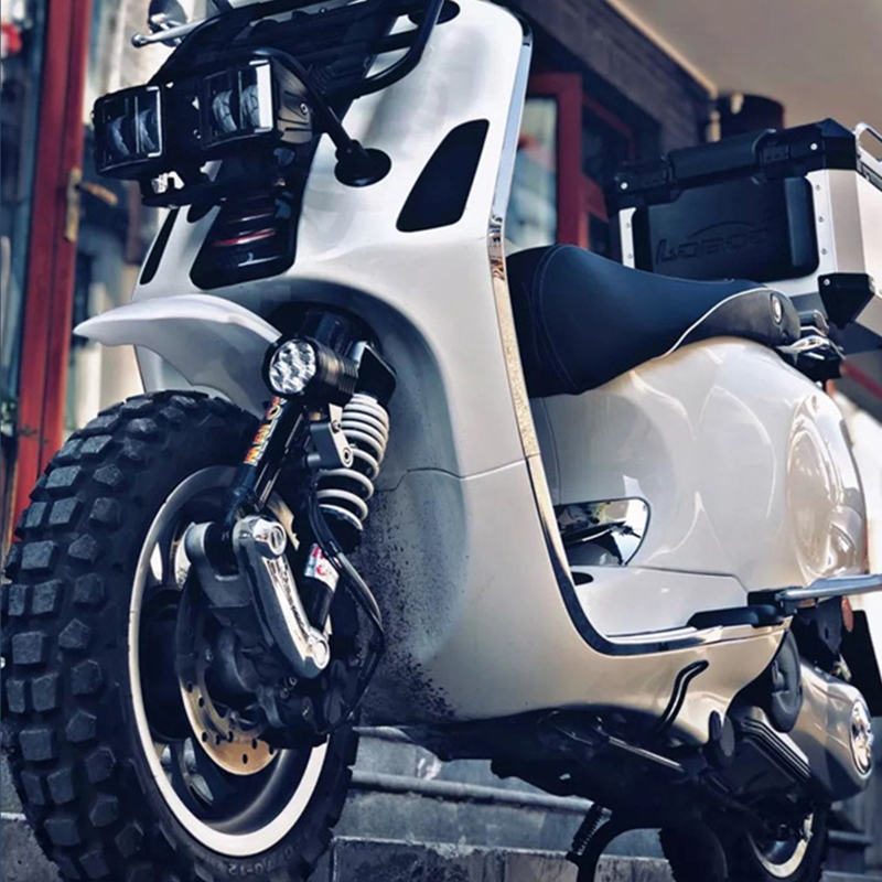 M6024踏板摩托车X越野菠萝真空轮胎120/130/70-12寸雪地山路