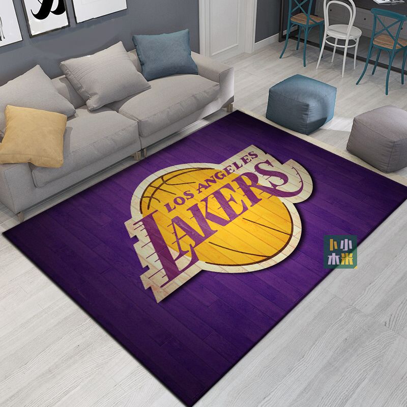2024龙年定制湖人勇士NBA球队队标篮球logo客厅卧室家用防滑地毯