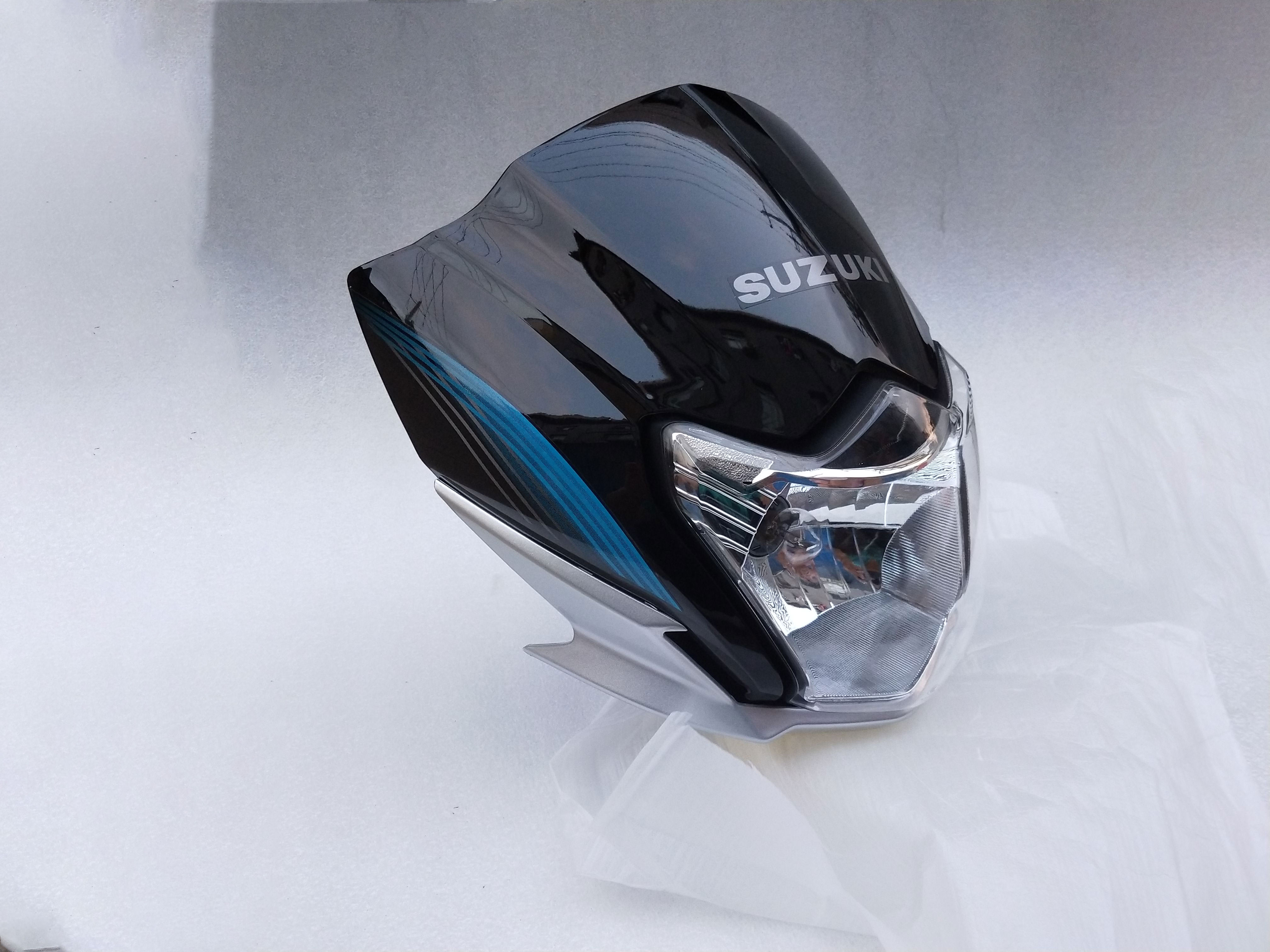 适用轻骑铃木摩托车 新骏驰GT125X导流罩QS125-5G-5H大灯罩 头罩