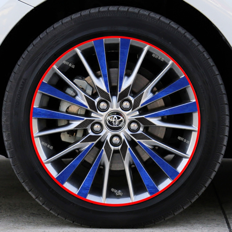 2018款丰田凯美瑞改装专用轮毂贴纸凯美瑞个性反光贴轮毂划痕修复