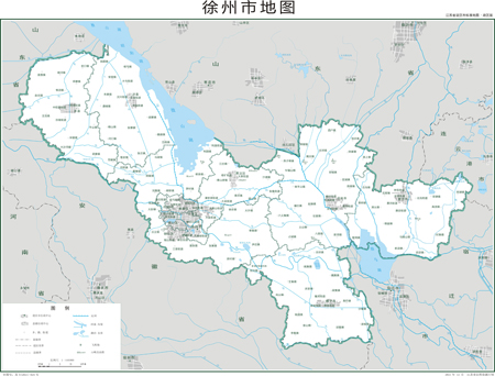 徐州市2地图水系河流湖泊交通行政区划旅游铁路地形卫星流域地势