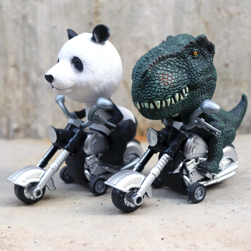 动物机车恐龙机车摩托车模型玩具惯性车男孩玩具霸王龙仿真模型