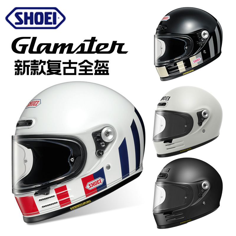 日本SHOEI Glamster复古盔巡航哈雷自由摩托车机车复古头盔全盔