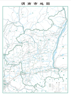 渭南市地图电子版设计素材文件