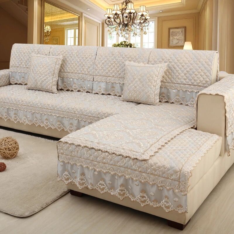 欧式四季沙发垫布艺防滑通用型灰色坐垫子简约现代全包万能沙发套