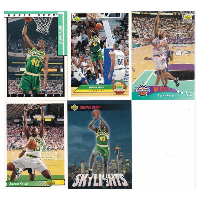 NBA球星卡 肖恩坎普 折射卡 全明星 UD 1993