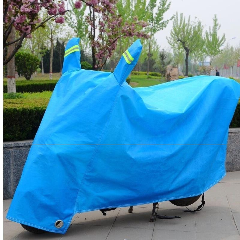 摩托车罩子防雨防晒电瓶车踏板防晒大号车套遮阳盖布加厚防尘车罩