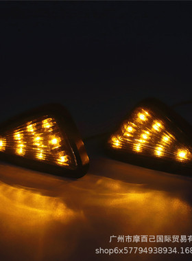 摩托车跑车转向灯 LED改装转向灯大排量指示灯电动车转灯前转向灯