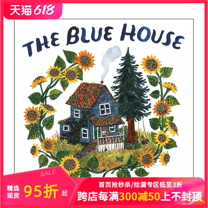 【预售】英文原版 蓝房子 Blue House 精装艺术插画绘本 接受新事物尊重旧事物  3-6岁 儿童英语进口图书 善本童书