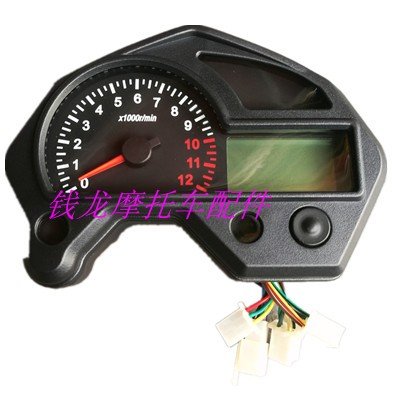 望龙摩托车配件WL150-5威锋WONLON液晶显示电子仪表转速表码表盘