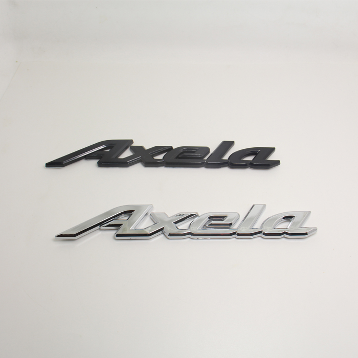 适用于马自达3昂克赛拉马三改装后车标贴AXELA英文字母标志后尾标