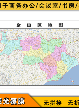 2023金山区地图行政区划高清电子版上海市区域划分交通街道