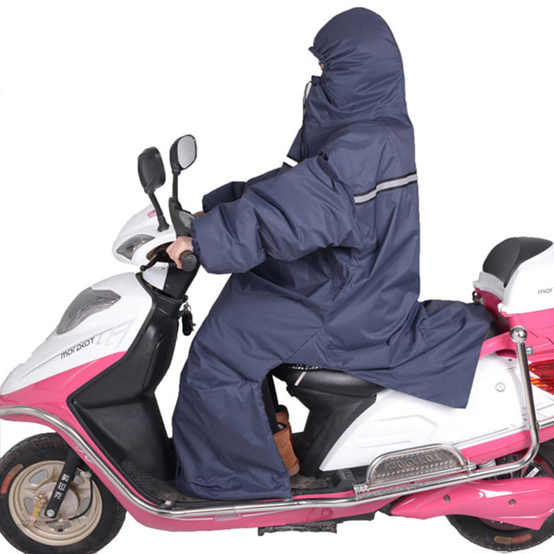 加厚骑车防风衣冬天电动三轮摩托车保暖挡风被男女性骑行防水防寒