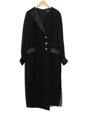 MT姿精选品牌女装高端时尚气质百搭黑色连衣裙慕天姿A3-16579