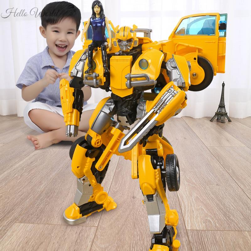 。儿童玩具0一1岁男孩大黄蜂变形金刚合体擎天柱2超级仿真汽车模
