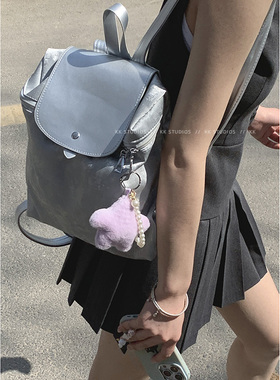 韩国小众双肩包包女士2024新款潮时尚背包学生大容量书包旅行包