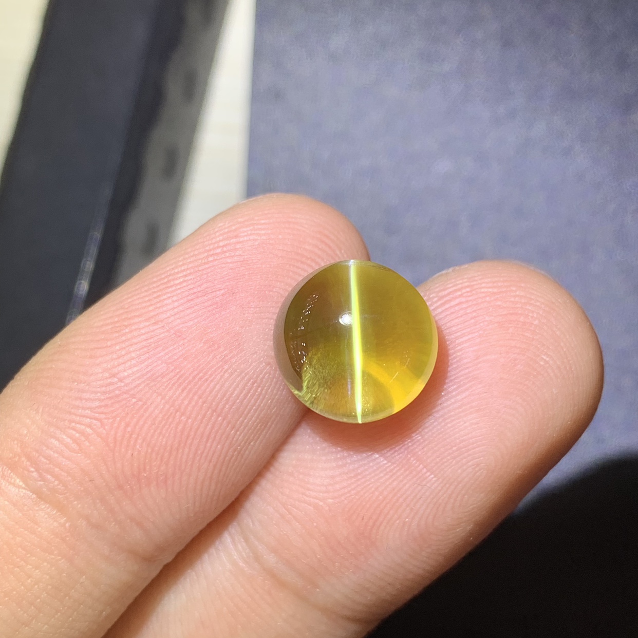 10克拉 GRS证书蜜糖色评级 金绿猫眼 金线玻璃体 裸石戒指吊坠