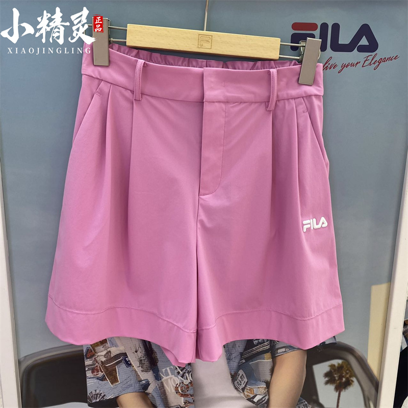 FILA斐乐女装 2024夏季新款时尚休闲运动梭织短裤F11W428607