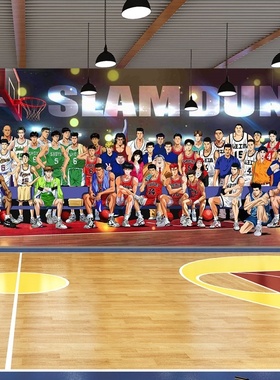 3D动漫灌篮高手壁纸全国大赛大合照壁画卧室日本漫画卡通篮球壁纸