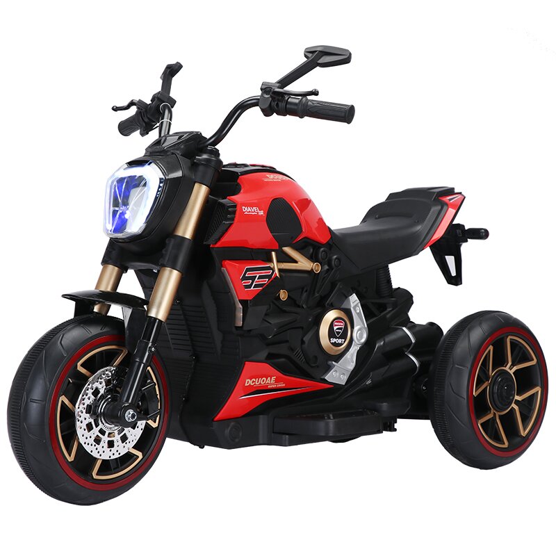 新款儿童电动摩托车超大可充电可坐两人3-10岁男女宝宝车四轮车小
