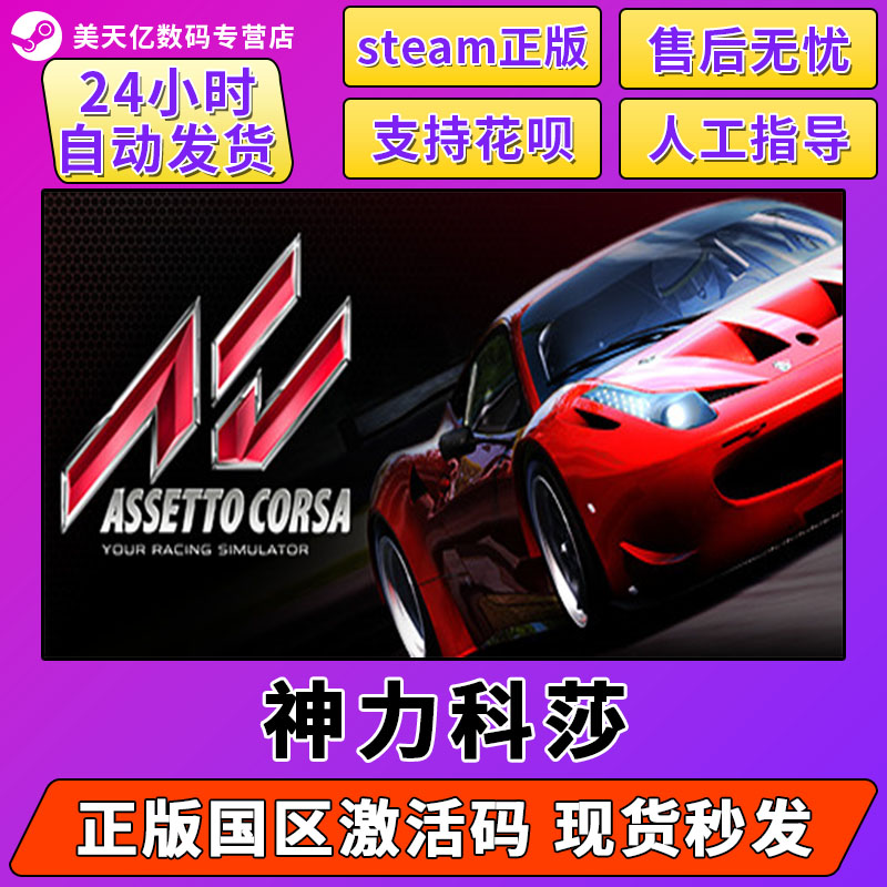 steam游戏 神力科莎 Assetto Corsa 拟真赛车游戏 国区激活码CDK PC中文正版游戏