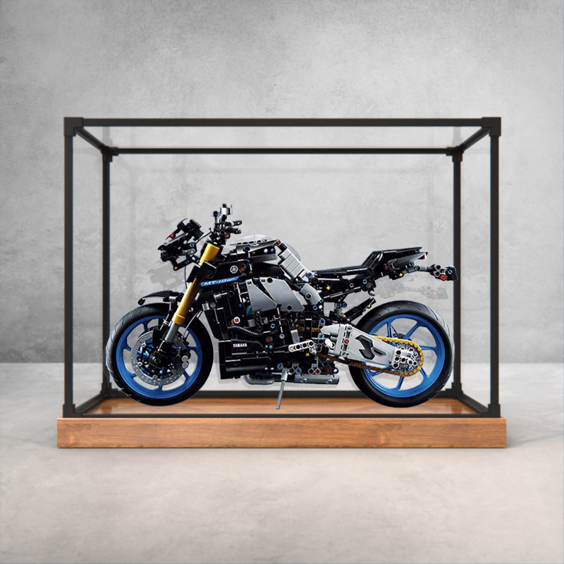 亚克力防尘罩适用乐高42159雅马哈MT-10SP摩托车模型合金框展示盒