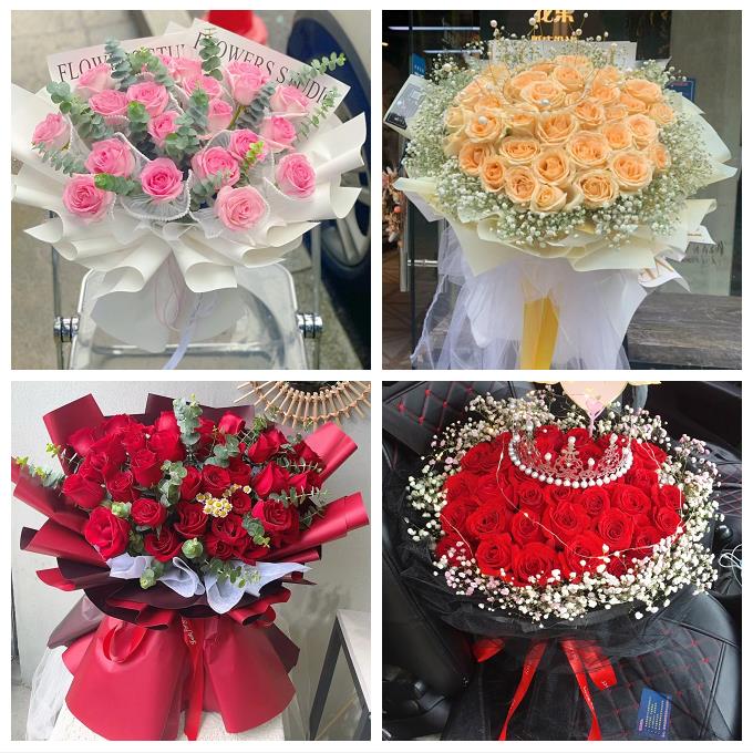 山东烟台长岛县龙口莱阳莱州市同城花店订玫瑰生日鲜花送老婆女友