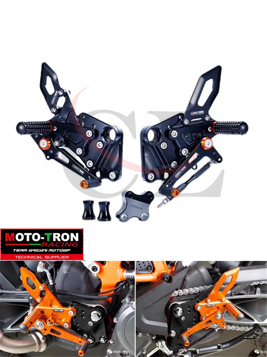 MOTO-TRON适用KTM Duke 125/200/390 2018-2023 改装升高脚踏总成