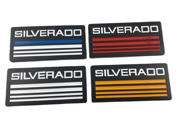 适用于雪佛兰SILVERADO改装贴标 雪佛兰皮卡车标 方形叶子板标