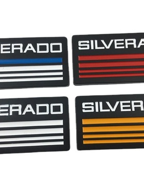 适用于雪佛兰SILVERADO改装贴标 雪佛兰皮卡车标 方形叶子板标
