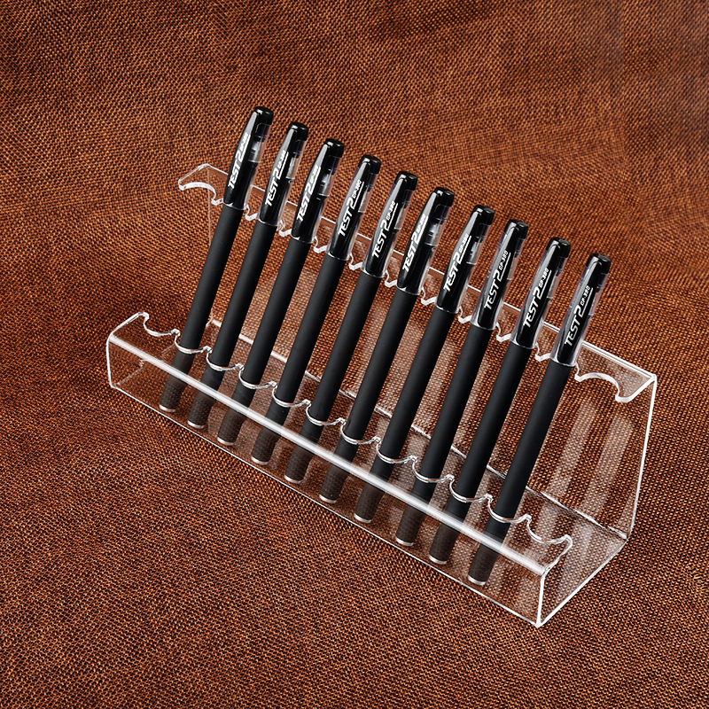 笔架亚克力透明多功能圆珠笔架 眉笔架 中性笔架 铅笔架钢笔展架