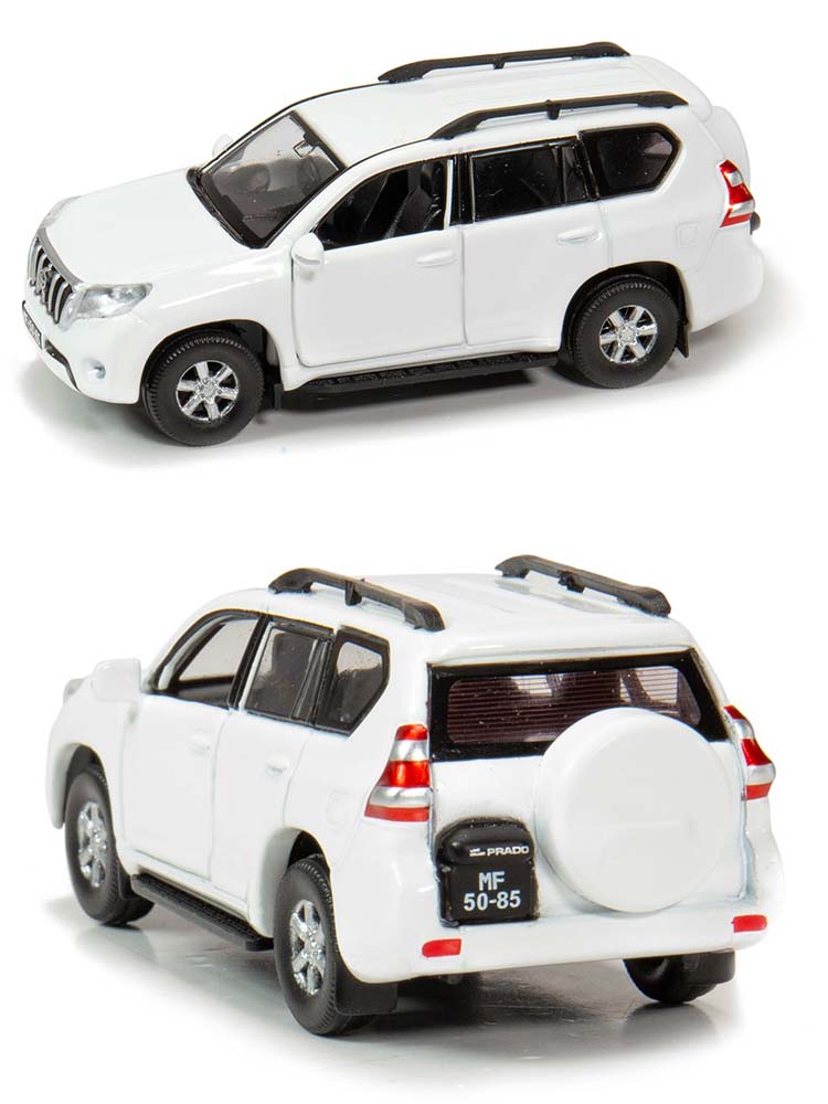 1/64微影Tiny 白色丰田 普拉多系列 Prado霸道交通部合金汽车模型