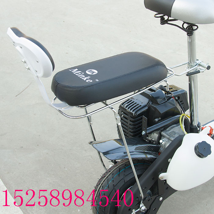 迷你摩托车助力车代步车自行车改装加后座垫汽油滑板车加厚后座位