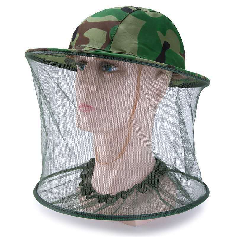 户外防蚊帽防蜂养蜂蜂箱帽防晒丛林防虫帽夜钓鱼帽子防尘面罩全包