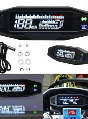 摩托车改装彩屏LCD数字液晶仪表转速油量里程表档位指示灯显示表