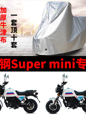 银钢Super mini摩托车专用防雨防晒加厚遮阳防尘牛津布车衣车罩套