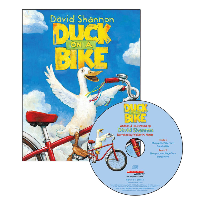 大卫香农 鸭子骑车记 英文原版 Duck on a Bike 自行车上的鸭子 David Shannon 儿童英语启蒙阅读绘本图画书 英文版进口原版书籍